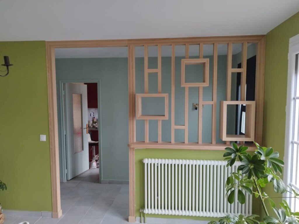 Claustras sur mesure en bois massif hêtre