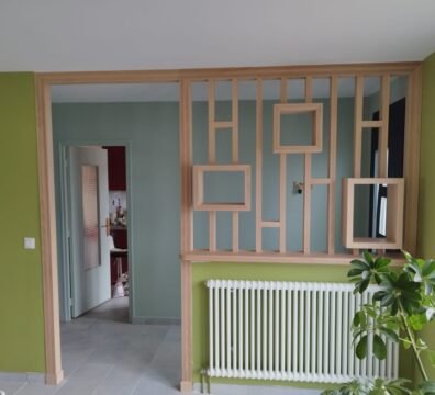 Claustras sur mesure en bois massif hêtre